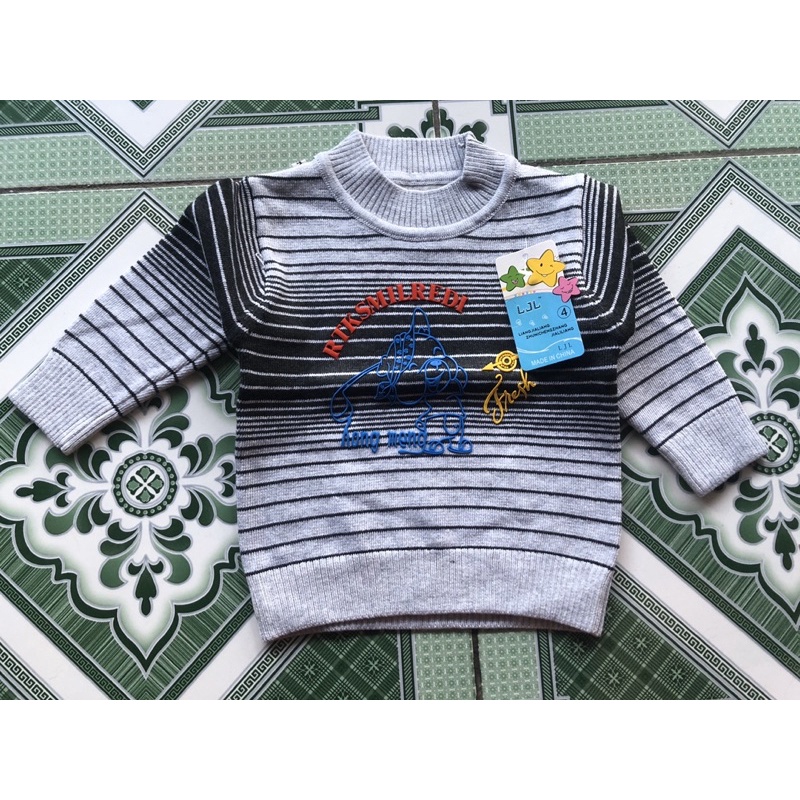 {6-12kg} Áo len dài tay cho bé trai