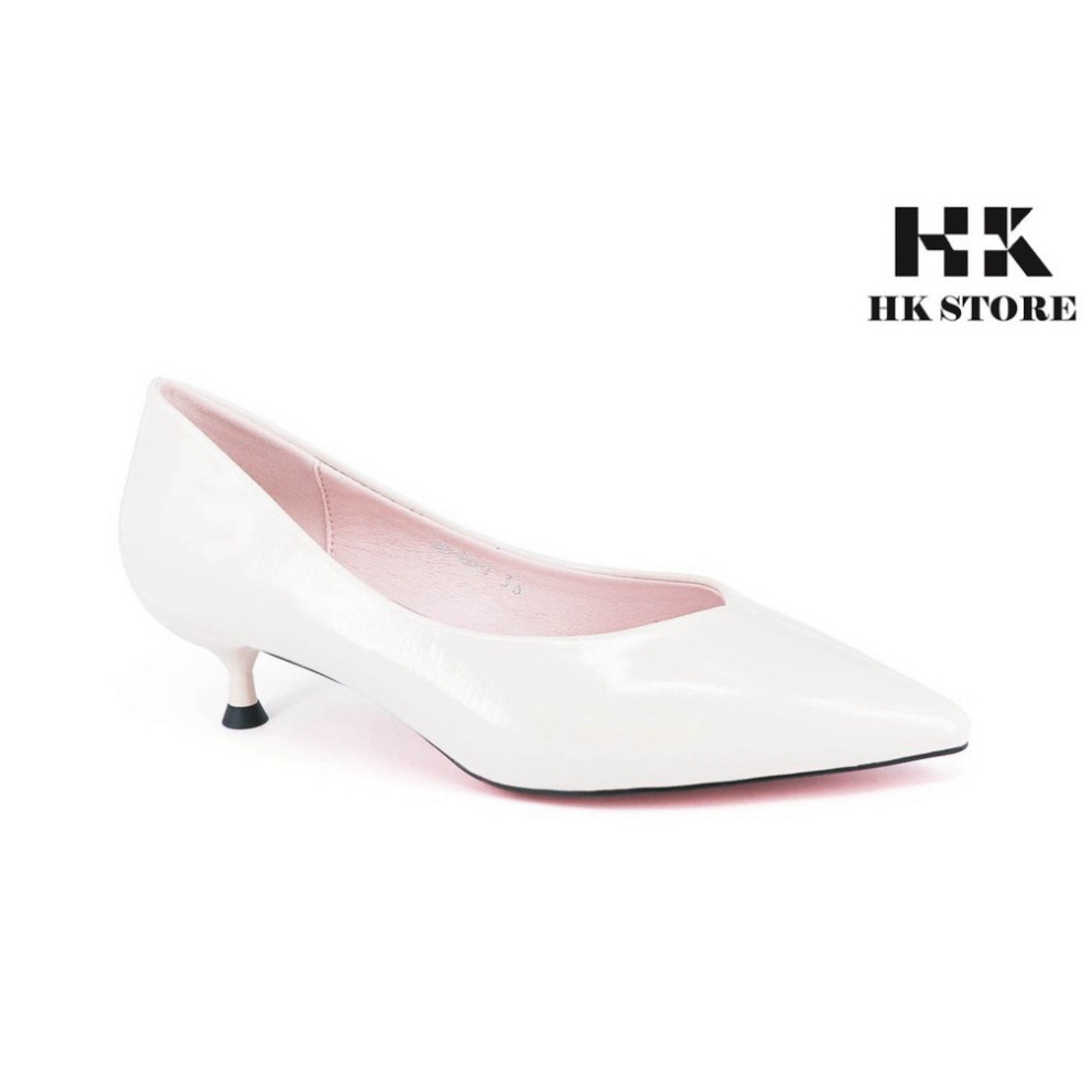 Giày công sở nữ ❤️ HK.STORE ❤️ da bò cao cấp gót nhọn 3 phân cực xinh, da bóng sạch sẽ và cực dễ mix đồ thời trang.