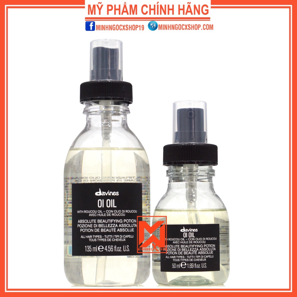 Tinh dầu dưỡng tóc hoàn mỹ DAVINES OI OIL 50 - 135ml chính hãng