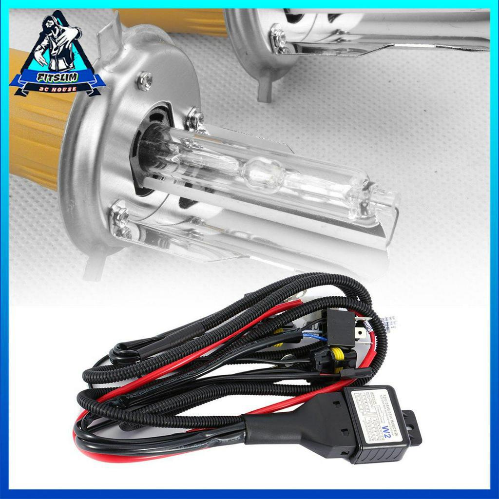 Bộ dây cáp rơ le đèn pha Xenon 35W 12V