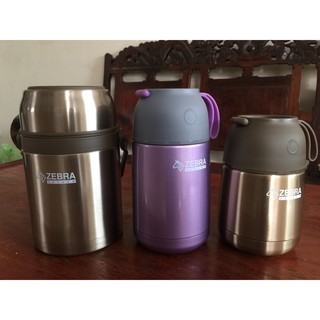 BÌNH Ủ CHÁO ZEBRA 450ML 650ML 1L GIỮ NHIỆT INOX CAO CẤP GIỮ NHIỆT ĐẾN 8H