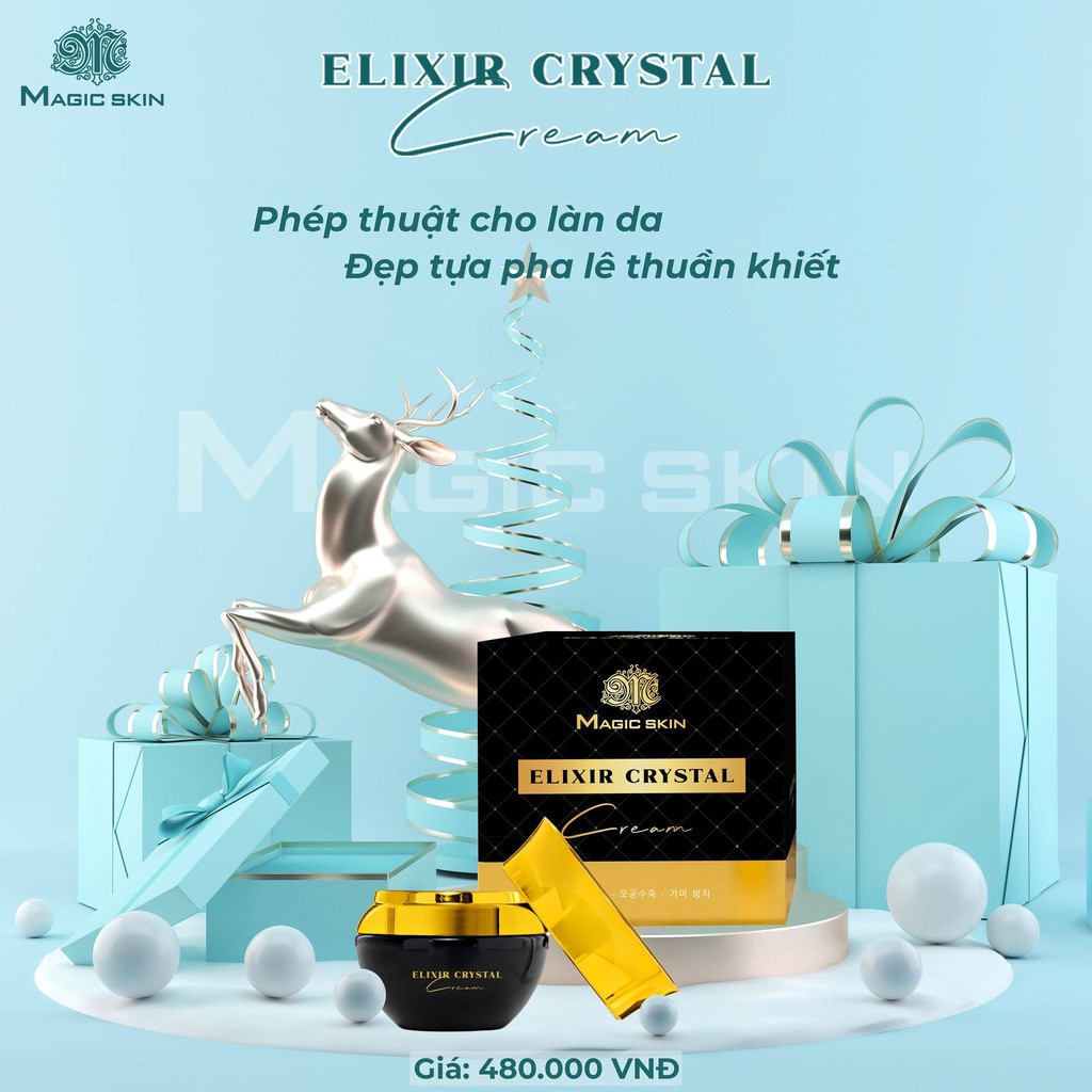 Kem Dưỡng Da cấp ẩm NGỌC TRAI ĐEN Magicskin ELIXIR CRYSTAL CREAM [CHÍNH HÃNG]