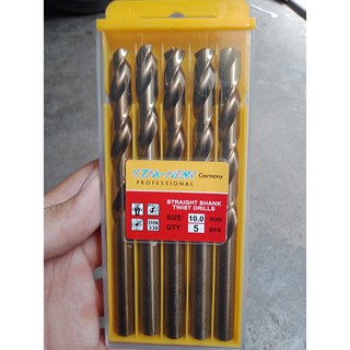 Bộ 5 mũi khoan sắt- inox vàng 10mm siêu xịn