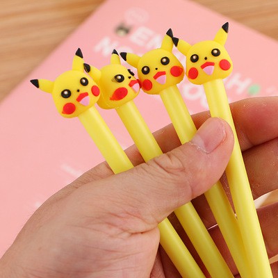 bút chuột vàng b45 bút hoạt hình bút dễ thương bút kute viết gel