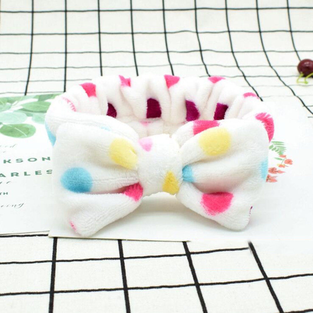 (Hàng Mới Về) Băng Đô Nơ Nhung San Hô Mềm Mại Co Giãn Nhiều Màu Sắc Cho Nữ