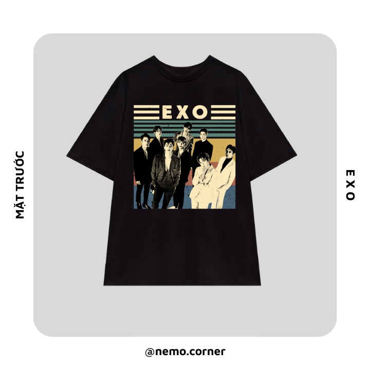 Áo Thun Unisex In Hình EXO Retro