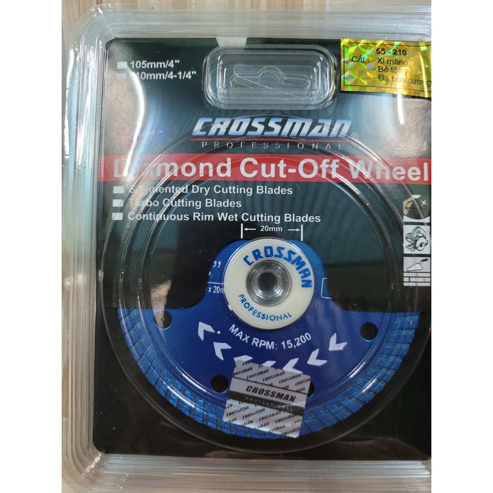LƯỠI CẮT GẠCH ĐA NĂNG CROSSMAN 1 TẤC loại sọc đỏ