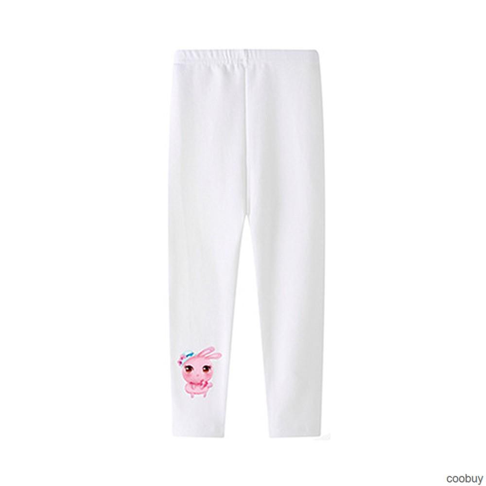 Quần Legging Cotton Thoáng Khí Phong Cách Thể Thao Hàn Quốc Cho Bé Gái