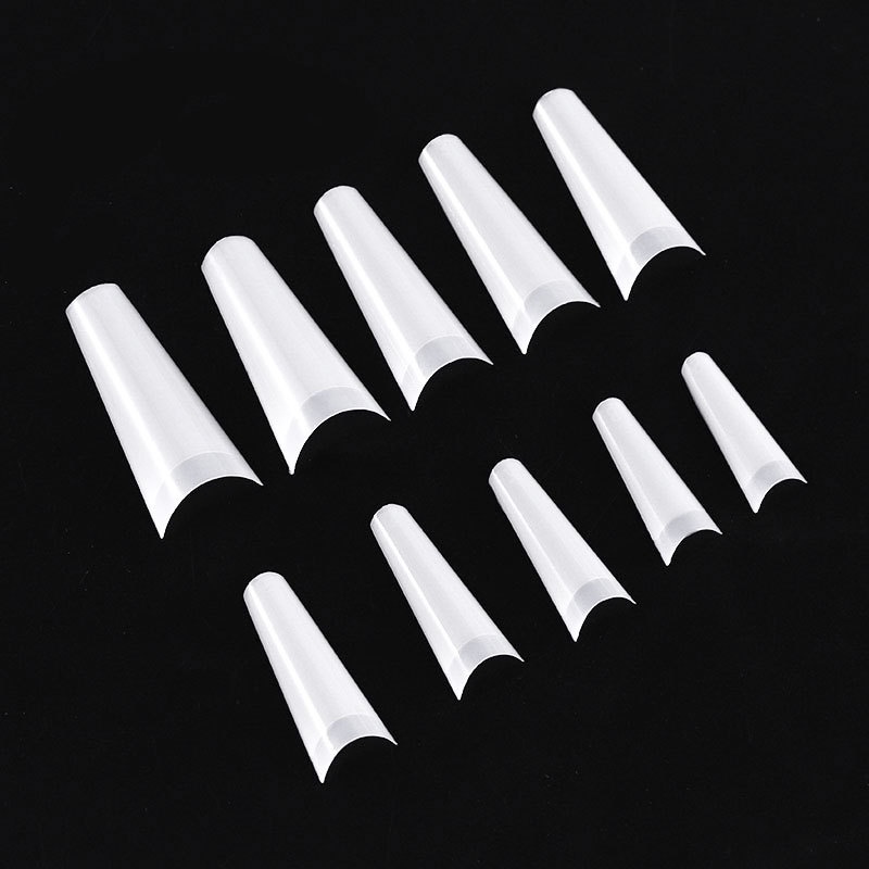 Bộ 600 Móng Tay Giả Bằng Acrylic Trong Suốt / Đầu Móng Tay Giả / Vỏ Nửa Bằng Nhựa ABS