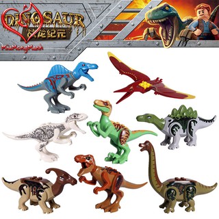 Bộ 8 khủng long nhiều loài dinosaur đồ chơi lắp ráp xếp hình