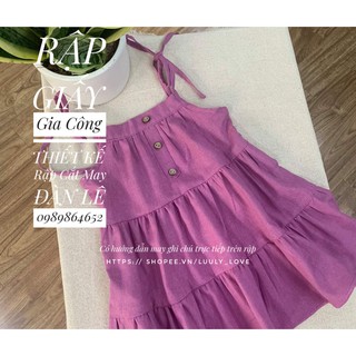 Rập giấybb29_ rập giấy cắt may bộ đồ bé gái