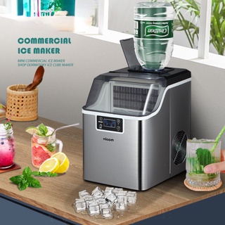 Máy làm đá Hicon thương mại Máy làm đá 24 giờ Máy làm đá gia đình mini 30kg Máy làm đá viên tự động
