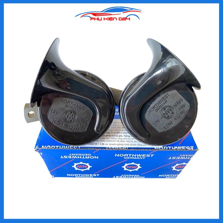 Bộ còi sên  NW 12-24VDC dùng cho ô tô xe máy