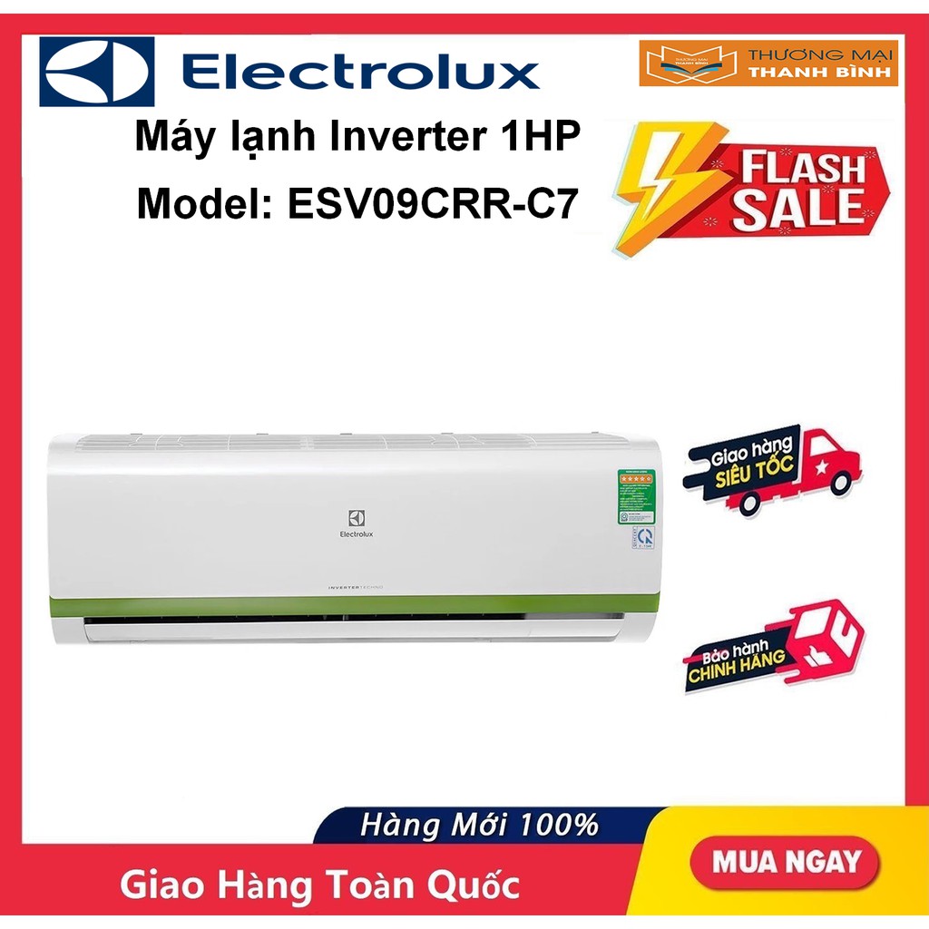 [Mã ELHA10 giảm 6% đơn 5TR] Máy lạnh Inverter ELectrolux ESV09CRS-B2