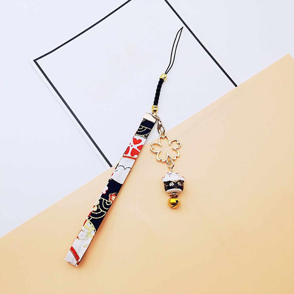 1 Móc Khóa Hình Mèo May Mắn Dễ Thương