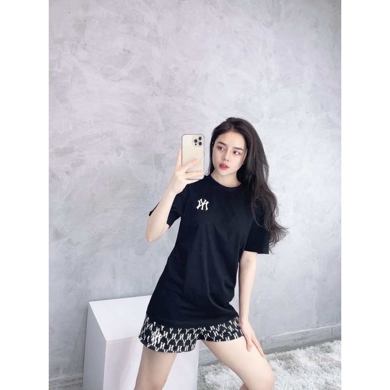 Áo phông Monogram Logo tee black hàng chuẩn( có túi short bán kèm)