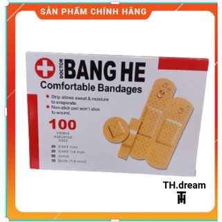 băng gâu cá nhân tiện lợi-Hộp 100 miếng
