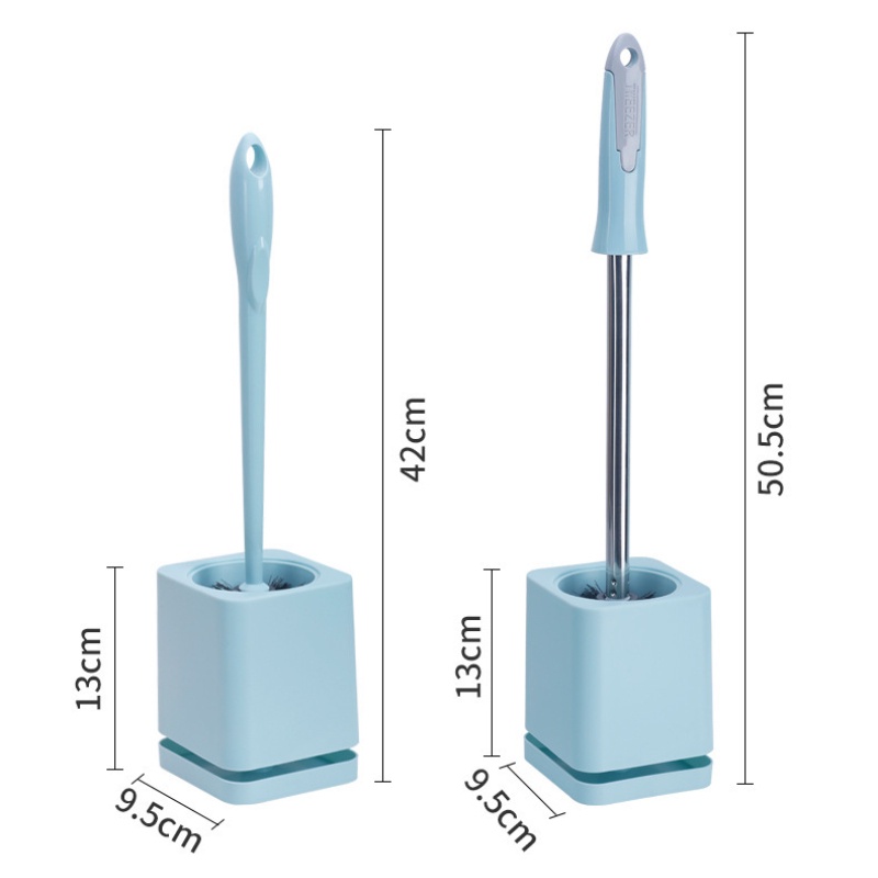 Bộ Bàn Chải Cọ Bồn Cầu Tay Cầm Dài Có Đế Kẹp Nhỏ Sáng Tạo