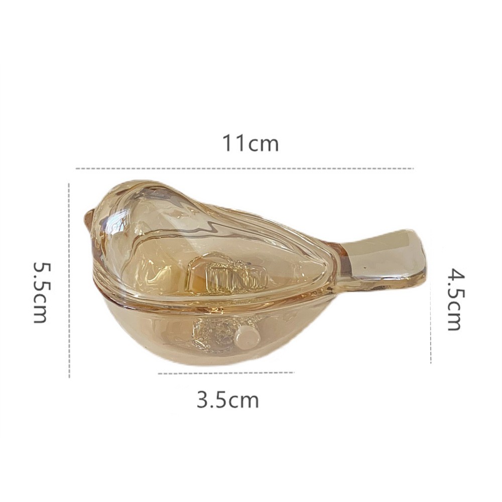 Bát đựng thức ăn nhẹ bằng thủy tinh hình chú chim cổ điển