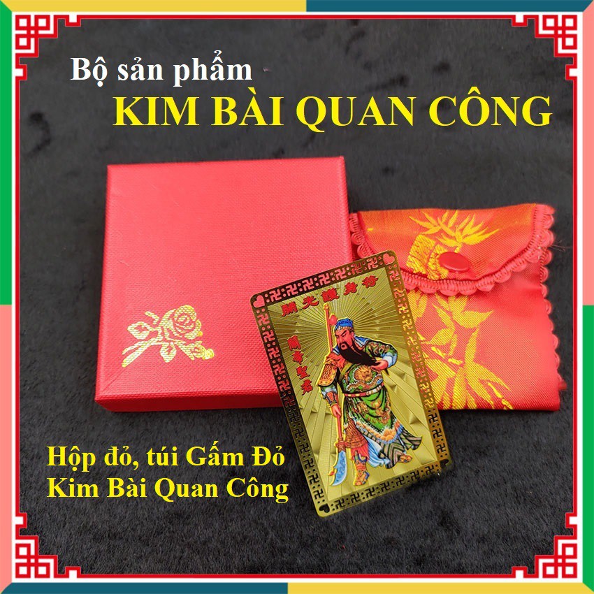 Kim Bài Quan Công | vật phẩm phong thủy Võ Thần Tài bỏ mang Tài Lộc, hóa Sát, giải trừ tiểu nhân