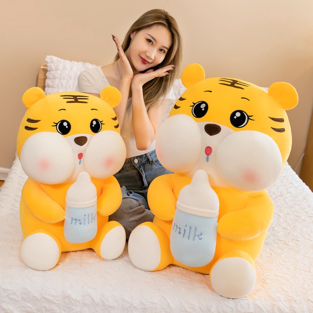 Gấu Bông Hổ ôm bình sữa ó thể dùng làm quà tặng sinh nhật, ngày lễ tình nhân, quà tặng tình bạn, người yêu, c