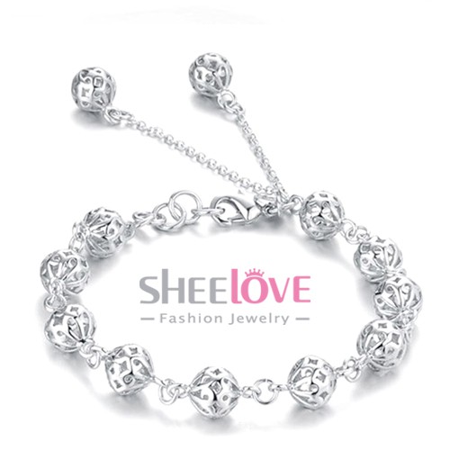 Vòng tay nữ bạc bí ngô bi rỗng tròn 8ly giá sỉ ma bạc s925 bán chạy thời trang hàn quốc SPB-LT115 | BigBuy360 - bigbuy360.vn