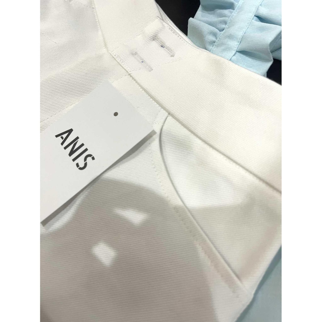 Quần short giả Jeans màu trắng Denim Shorts