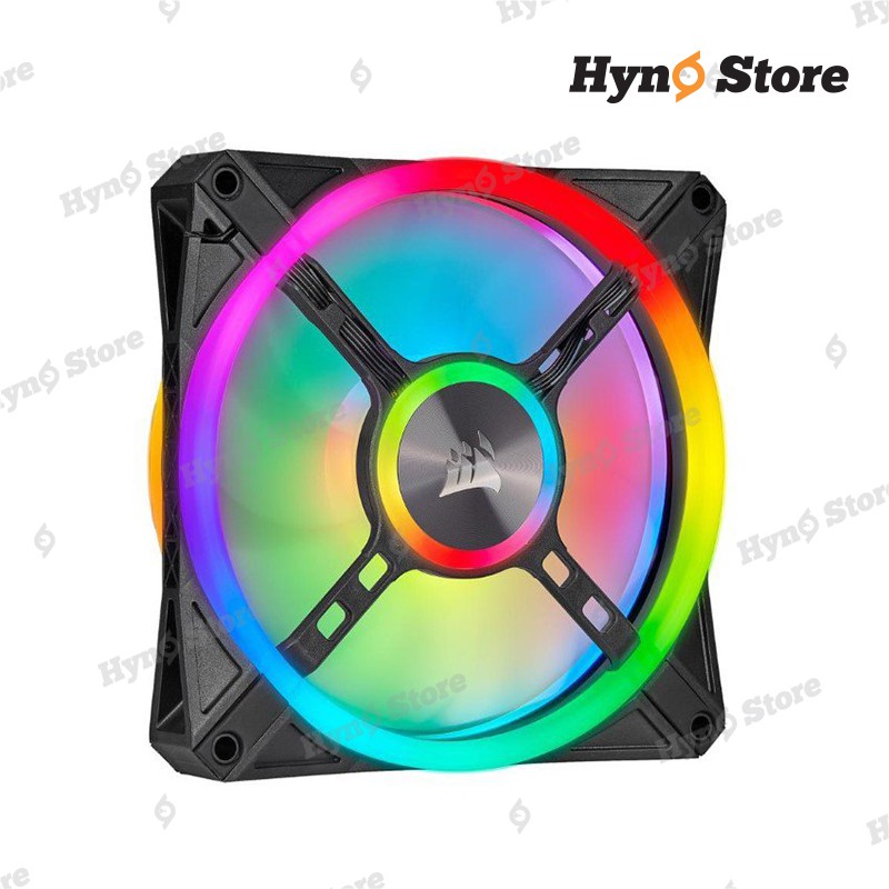 Bộ 3 fan Corair QL120 Black kèm node core Chính hãng Tản nhiệt nước custom Hyno Store