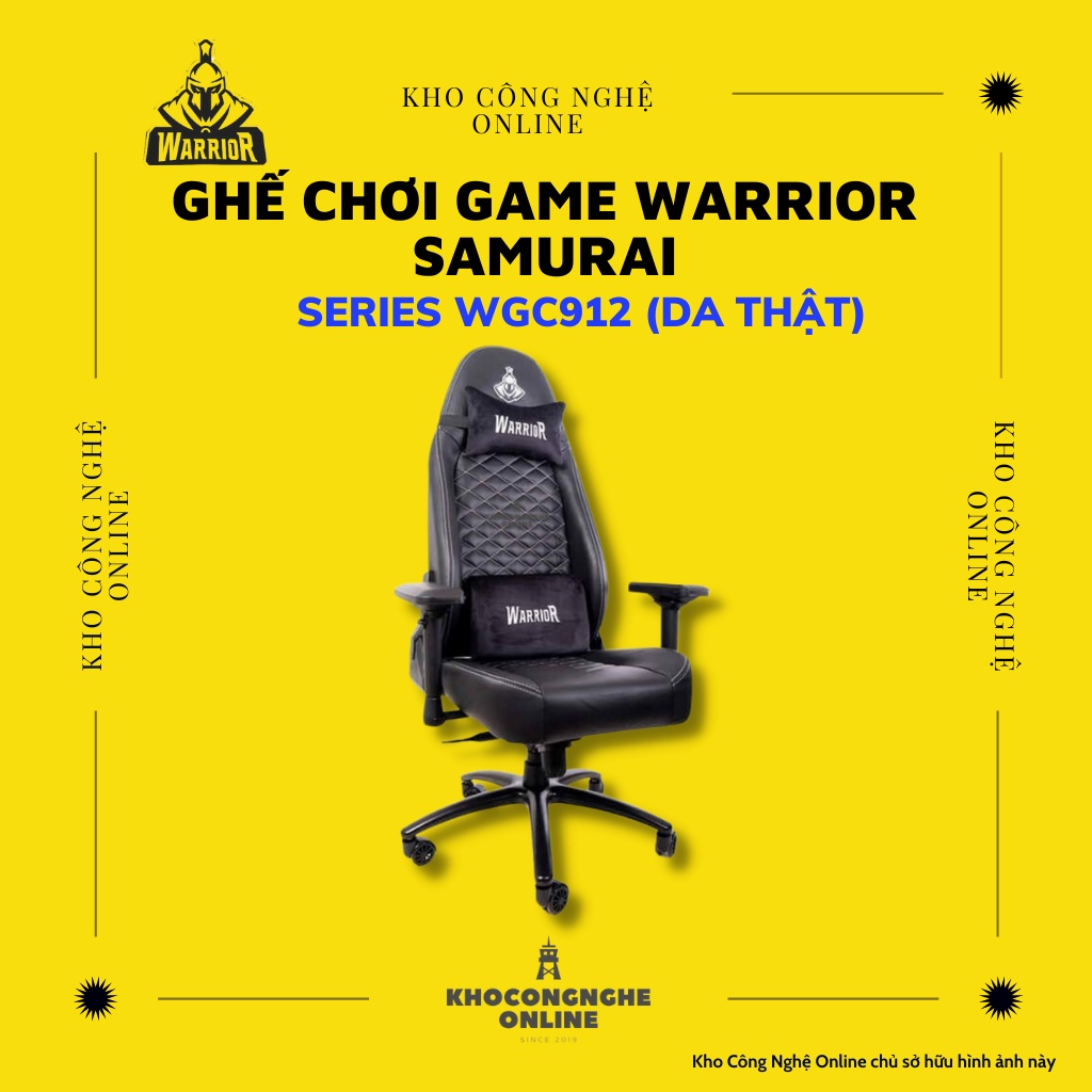 Ghế chơi game Warrior Samurai Series WGC912 (Da thật)