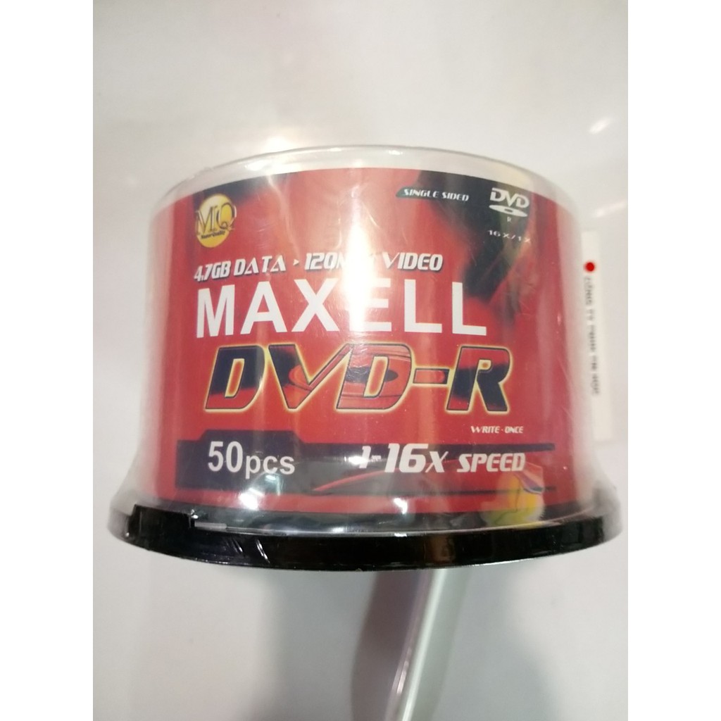 Đĩa trăng DVD-R MAXELL TAIWAN - 16X - 4.7GB - 120MIN _ Lốc 50 cái