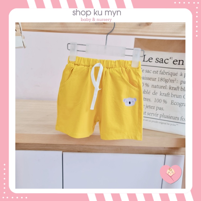 [Mã SKAMCLU8 giảm 10% cho đơn từ 100K] Quần đùi short cotton cho bé thun mềm chính hãng Ku Myn KMQ001