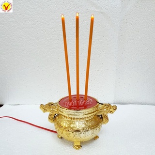 Lư hương điện (có 2 cỡ) dùng thay cho lư hương đốt. Sản phẩm tâm linh thời đại mới...