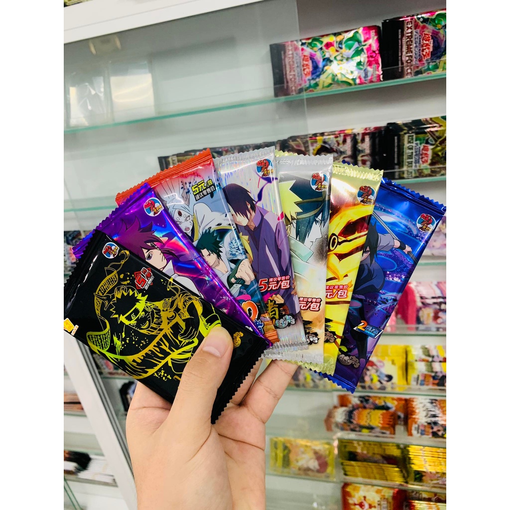 Set 5 ảnh thẻ nhân phẩm Anime Naruto ngẫu nhiên chibi xinh xắn
