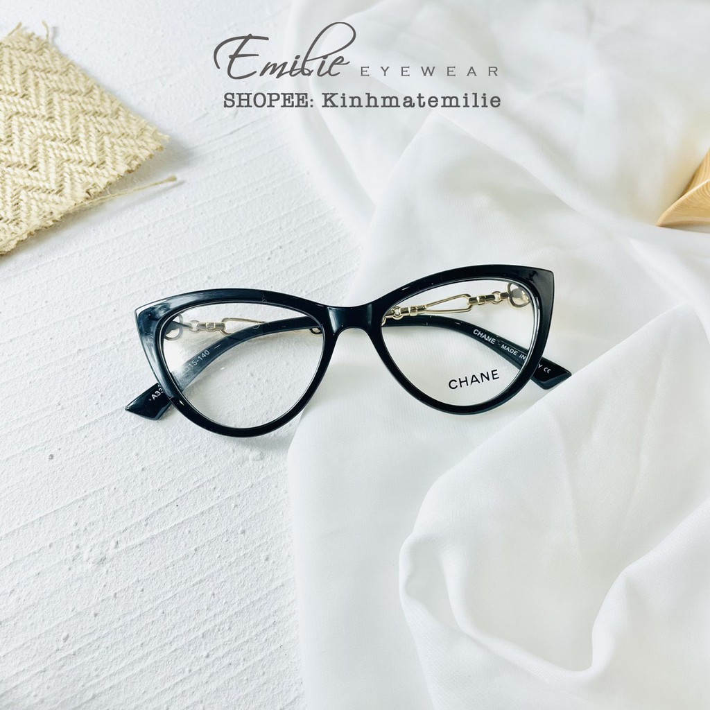 Kính mắt mèo nhựa Emilie eyewear phụ kiện thời trang 3386