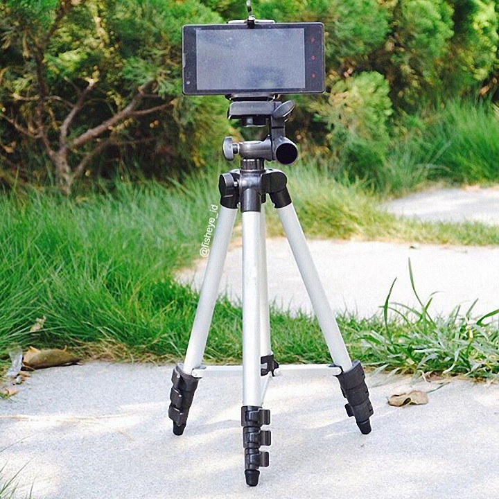 Gậy TRIPOD 3110- 3 chân kéo dài được và giá đỡ điện thoại-Hàng Chính Hãng