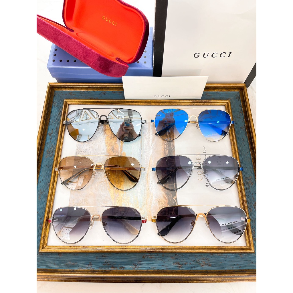 Kính mắt nam, nữ gucci GC, gọng kính thanh mảnh có dập nổi logo thương hiệu