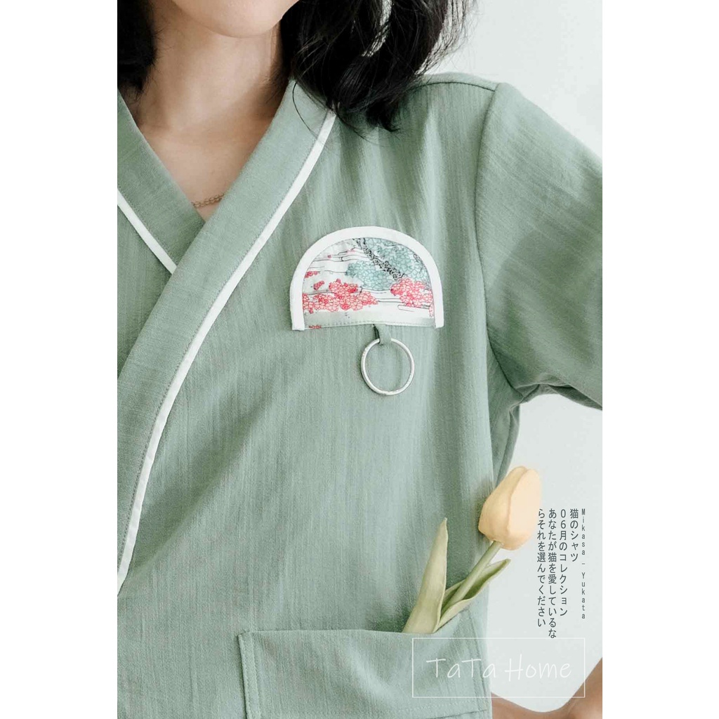 Yukata Mikasa TaTa Home - Áo Mùa Hè Tá Lả Màu
