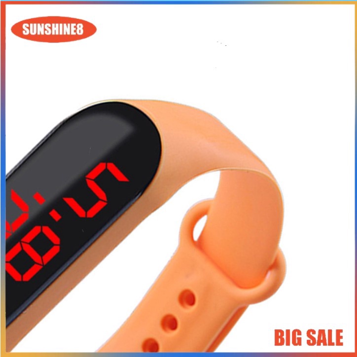 【SUN】Vòng đeo tay thông minh  Chống Nước Vòng đeo tay Đồng hồ kỹ thuật số Đồng hồ LED đỏ Khuyến mãi Quà tặng Đồng hồ đeo tay Đồng hồ đeo tay
