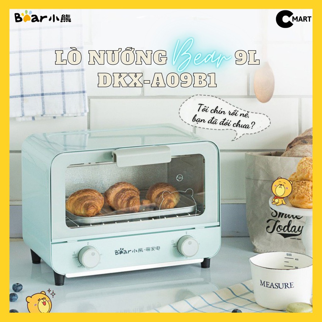 LÒ NƯỚNG DUNG TÍCH 9L BEAR DKX-A09B1 CHÍNH HÃNG [CMART.COM.VN]