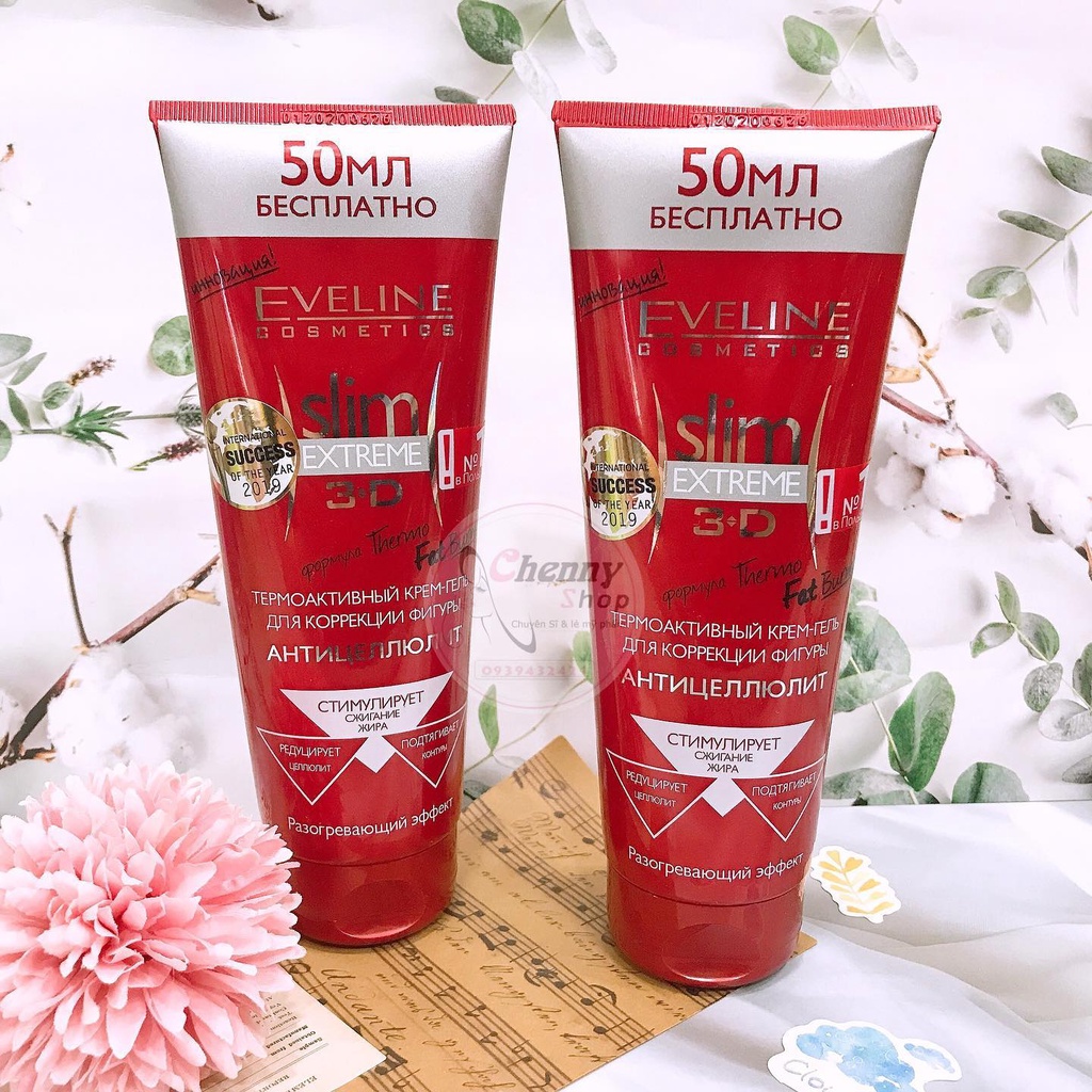 KEM TAN MỠ BỤNG EVELINE SLIM 4D KIM CƯƠNG