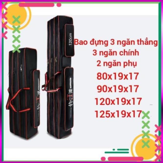 ⭐  bao đựng cần 3 ngăn kèm 2 túi phụ chất liệu chống thấm nước