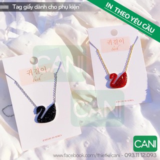 500 cái Tag Phụ kiện khuôn riêng (Size Nhỏ) In theo yêu cầu - Trang sức Bông tai Khuyên tai  Nơ kẹp tóc Dây chuyền
