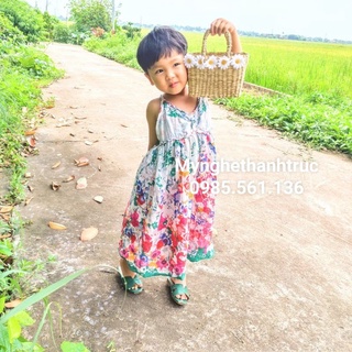 Túi cói mini đan dày siêu dễ thương