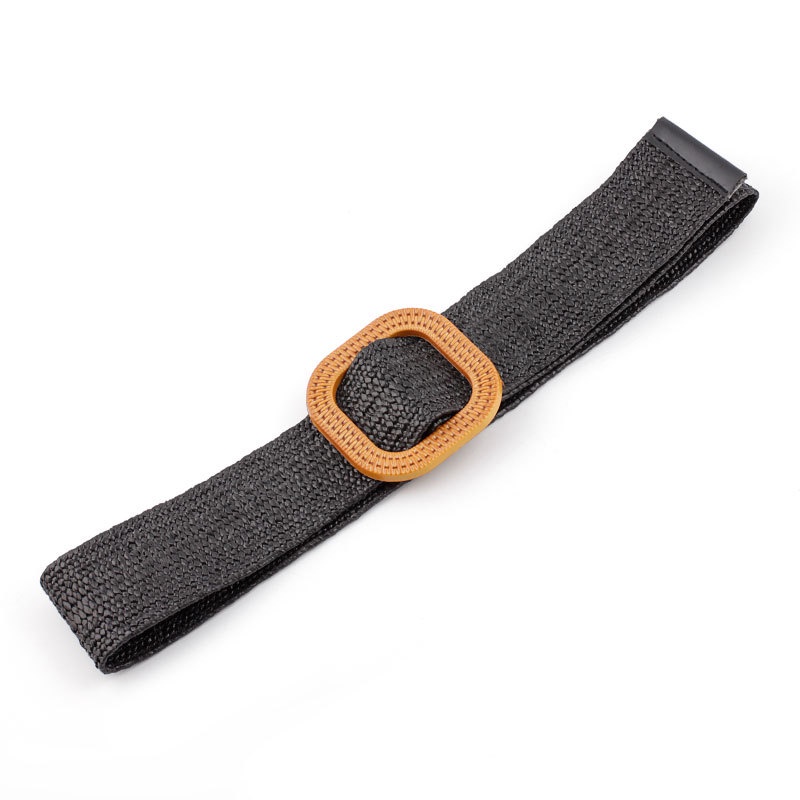 Thắt Lưng Rơm PP Khóa Tròn Thời Trang Mới Cho Nam Và Nữ