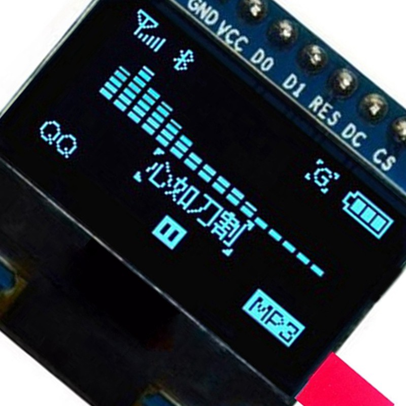 Mô Đun Màn Hình 0.96 Inch Spi Serial 128x64 Oled Lcd Display Ssd1306 For 51 Stm32 Arduino Font