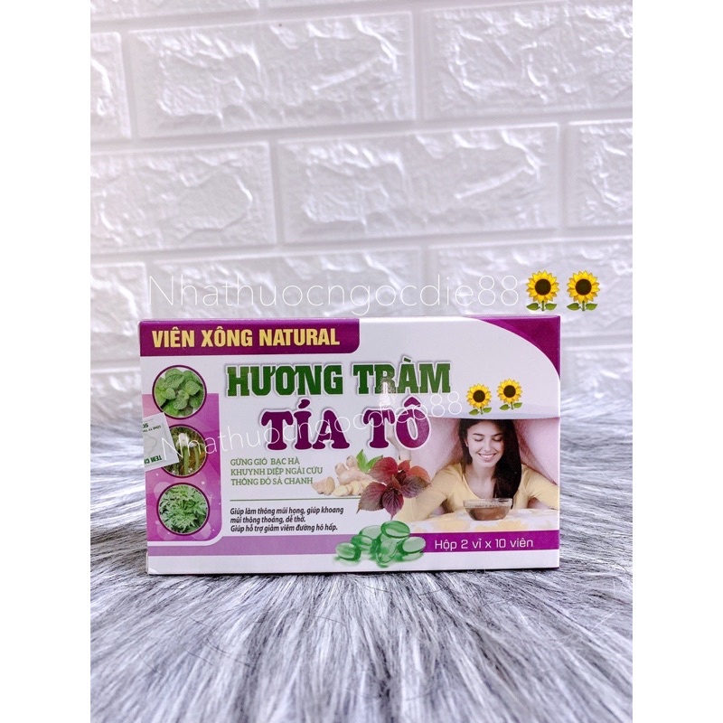 viên xông hương tràm tía tô