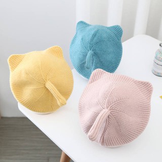 Mũ len cute cho bé gái