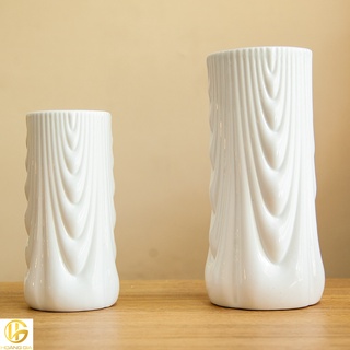 Bình hoa sứ vân lụa