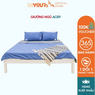 Giường Ngủ Pallet Gỗ Thông Minh BEYOURs Acep Bed Nội Thất Kiểu Hàn Lắp Ráp Phòng Ngủ