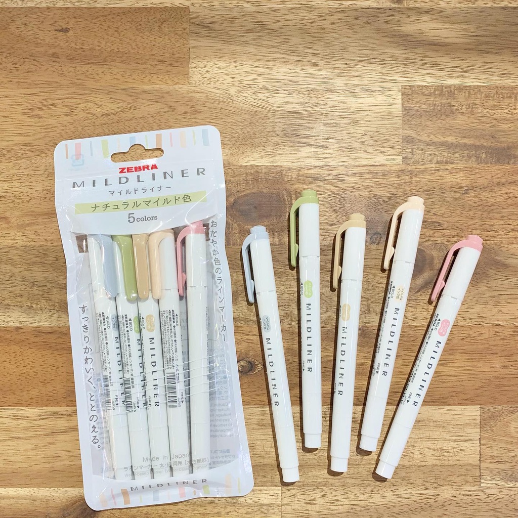 Bút đánh dấu highlight 2 đầu Zebra Mildliner
